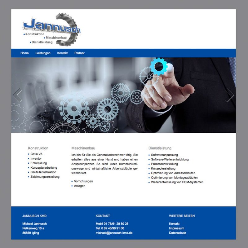 Website mit Content Management System