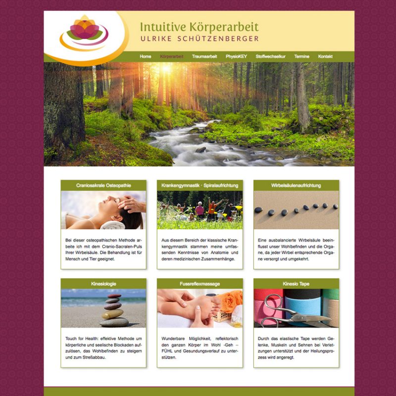Responsive Website für Heilpraktikerin