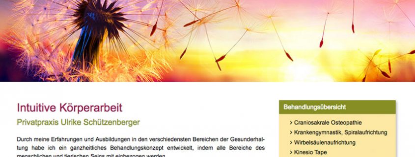 Website für Heilpraktikerin Buchloe