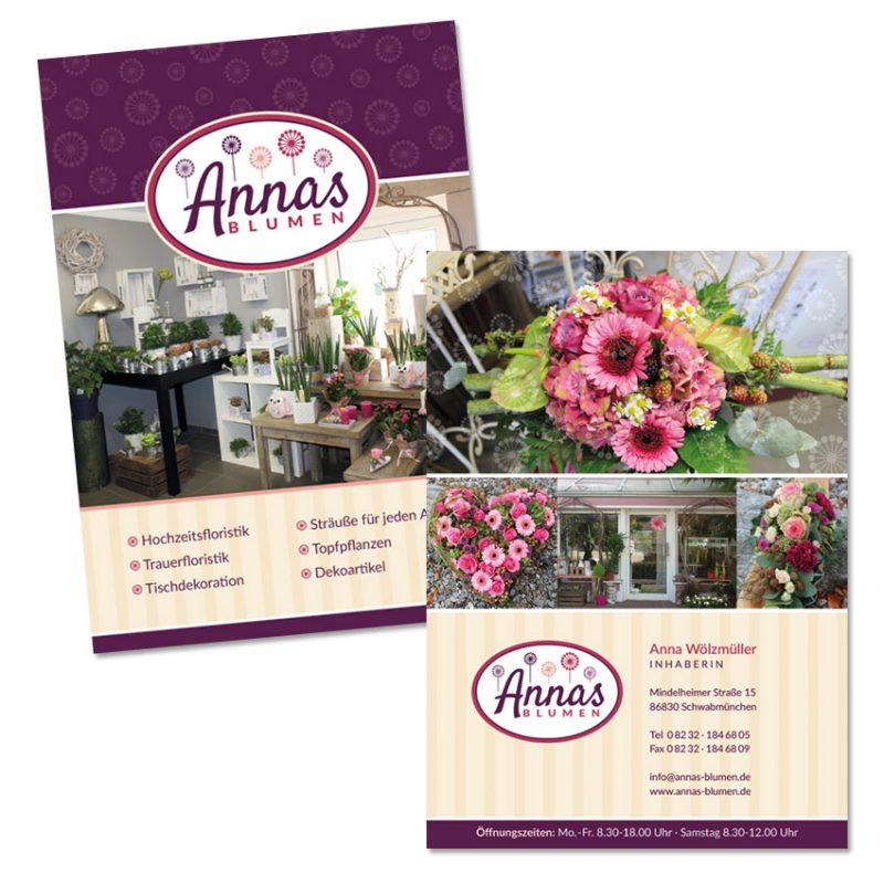 Drucksachen Blumengeschäft