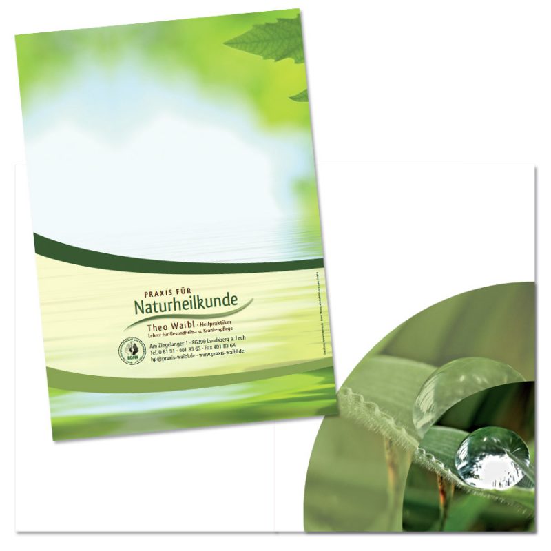 Mediengestaltung Mappen, Flyer Folder