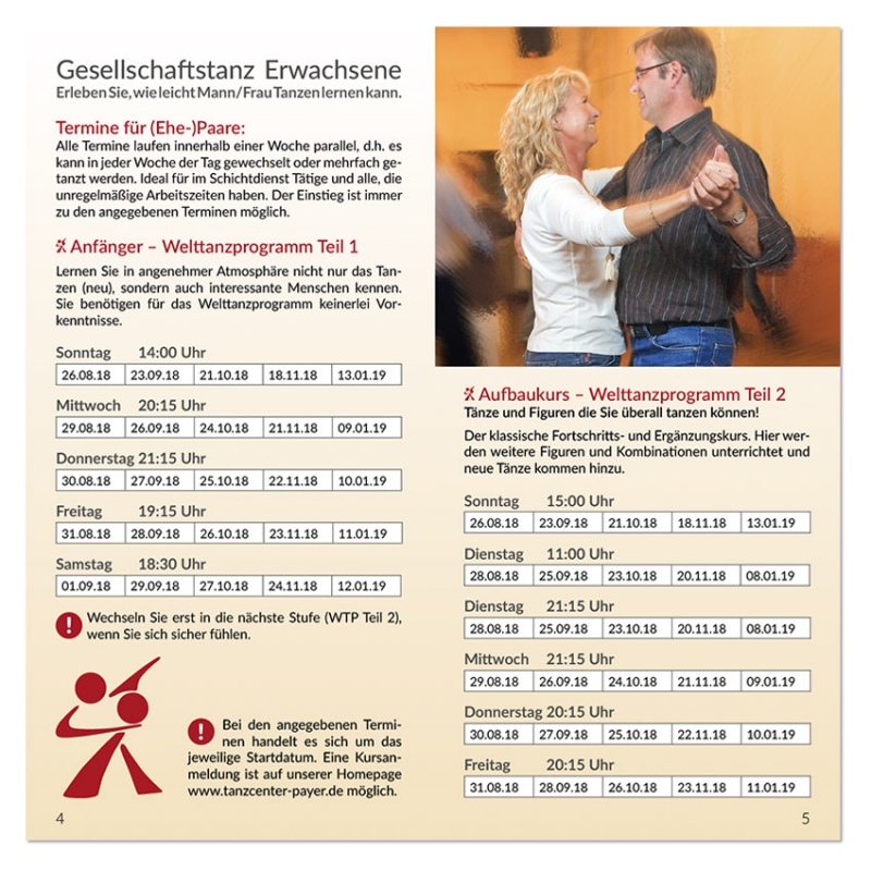 Tanzcenter Payer Programmbroschüre