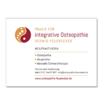 Praxis für Integrative Osteopathie - Firmenschild